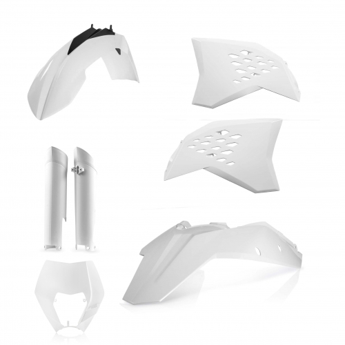 KIT PLÁSTICOS COMPLETO ACERBIS KTM EXC / EXC-F 2008-2011 BRANCO